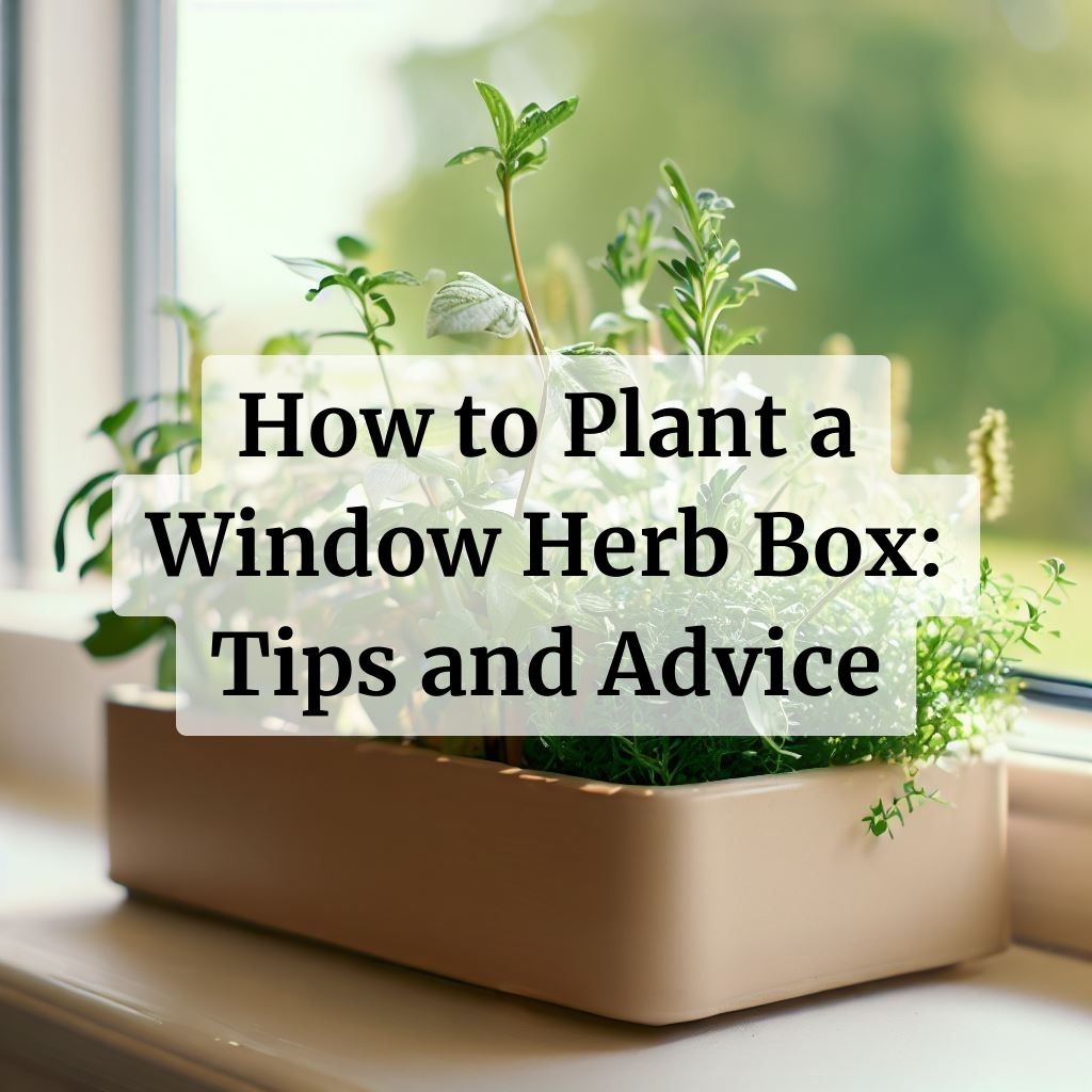 How to Plant a Window Herb Box: Tips and Advice