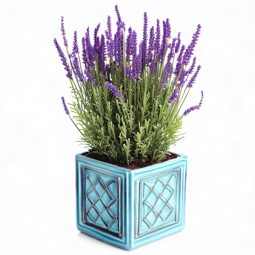 Lavender in square pot