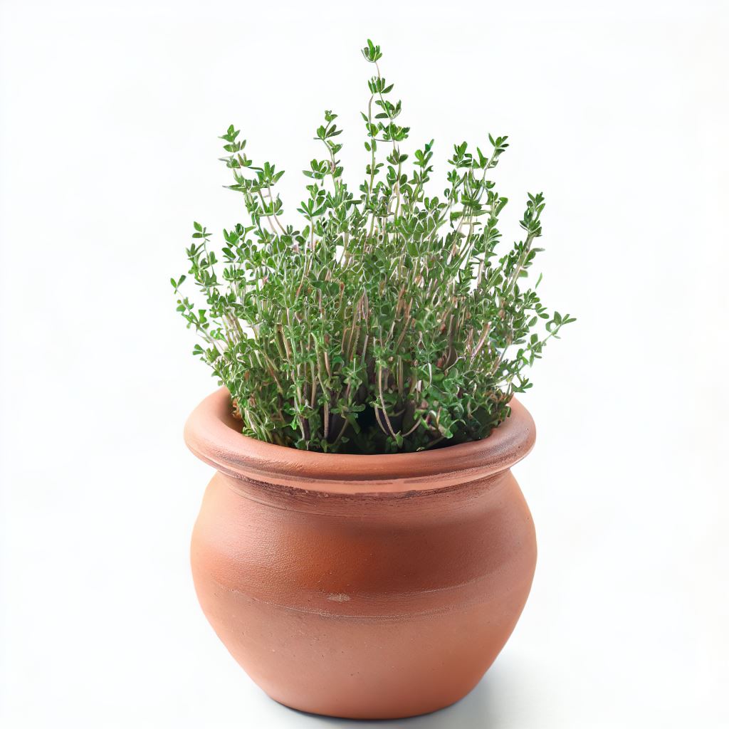 Thyme in terracota pot