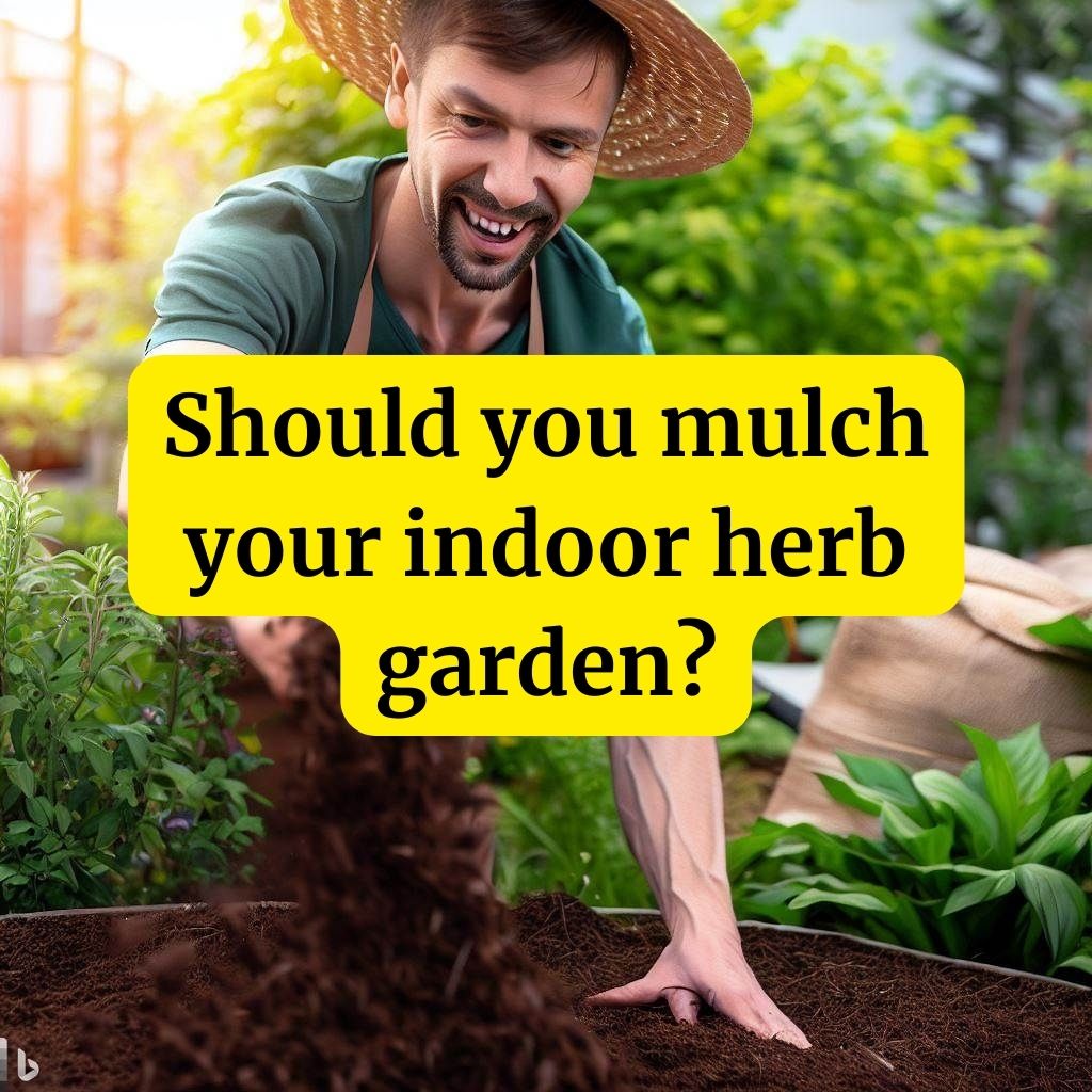 Should you mulch your indoor herb garden