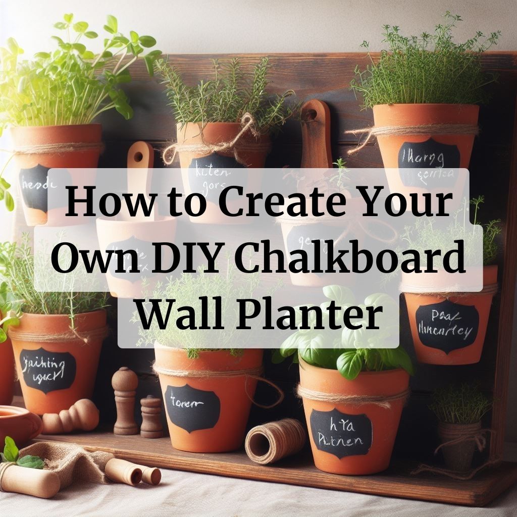 How to Create Your Own DIY Chalkboard Wall Planter