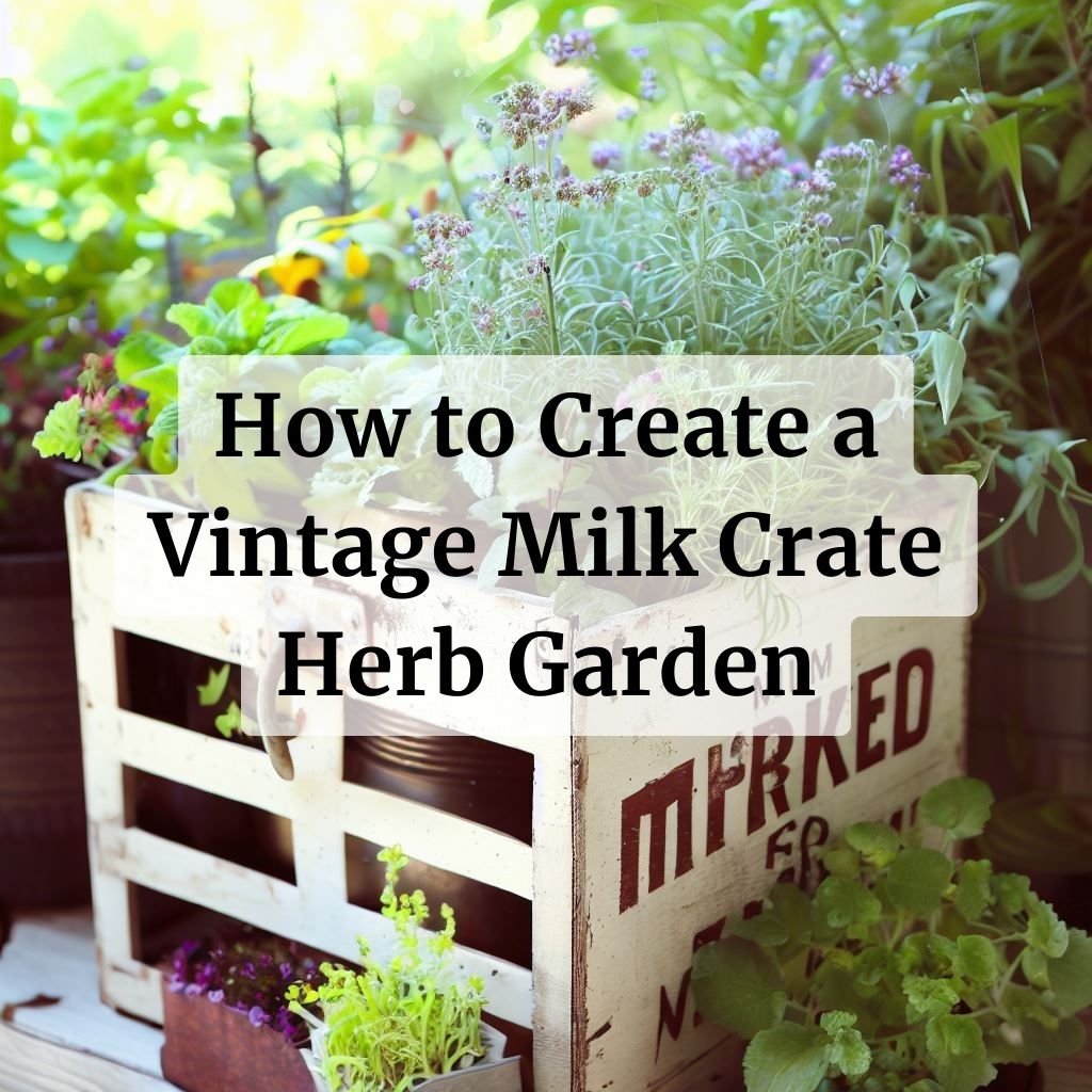 How to Create a Vintage Milk Crate Herb Garden