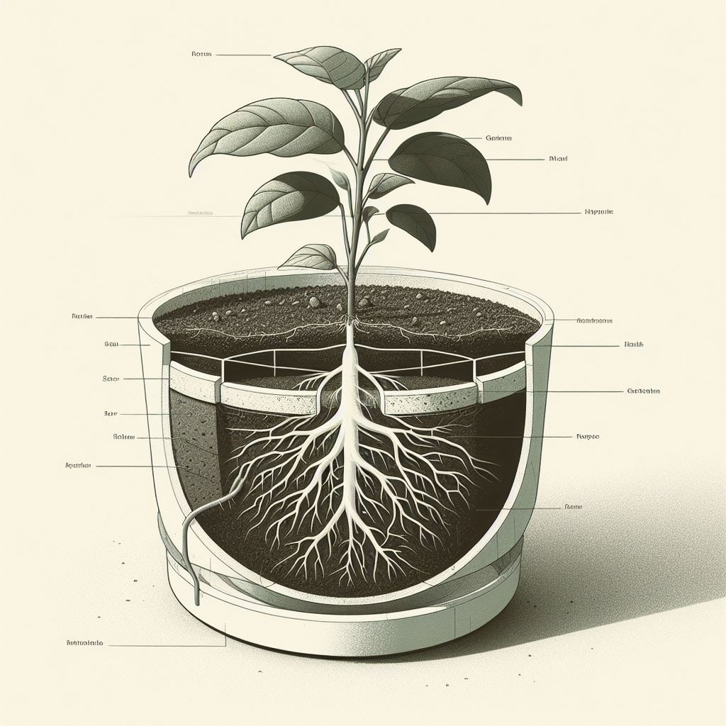 choose a pot wider than root system