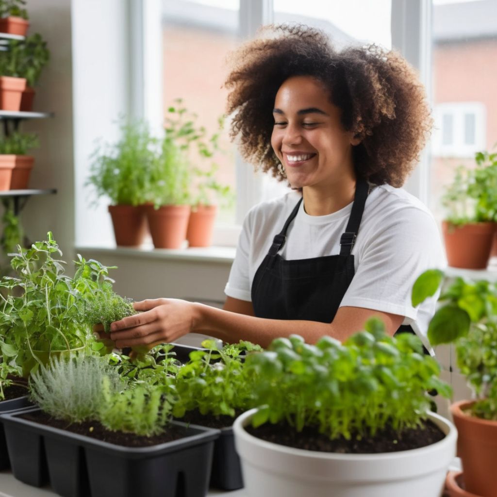 happy caring for plants