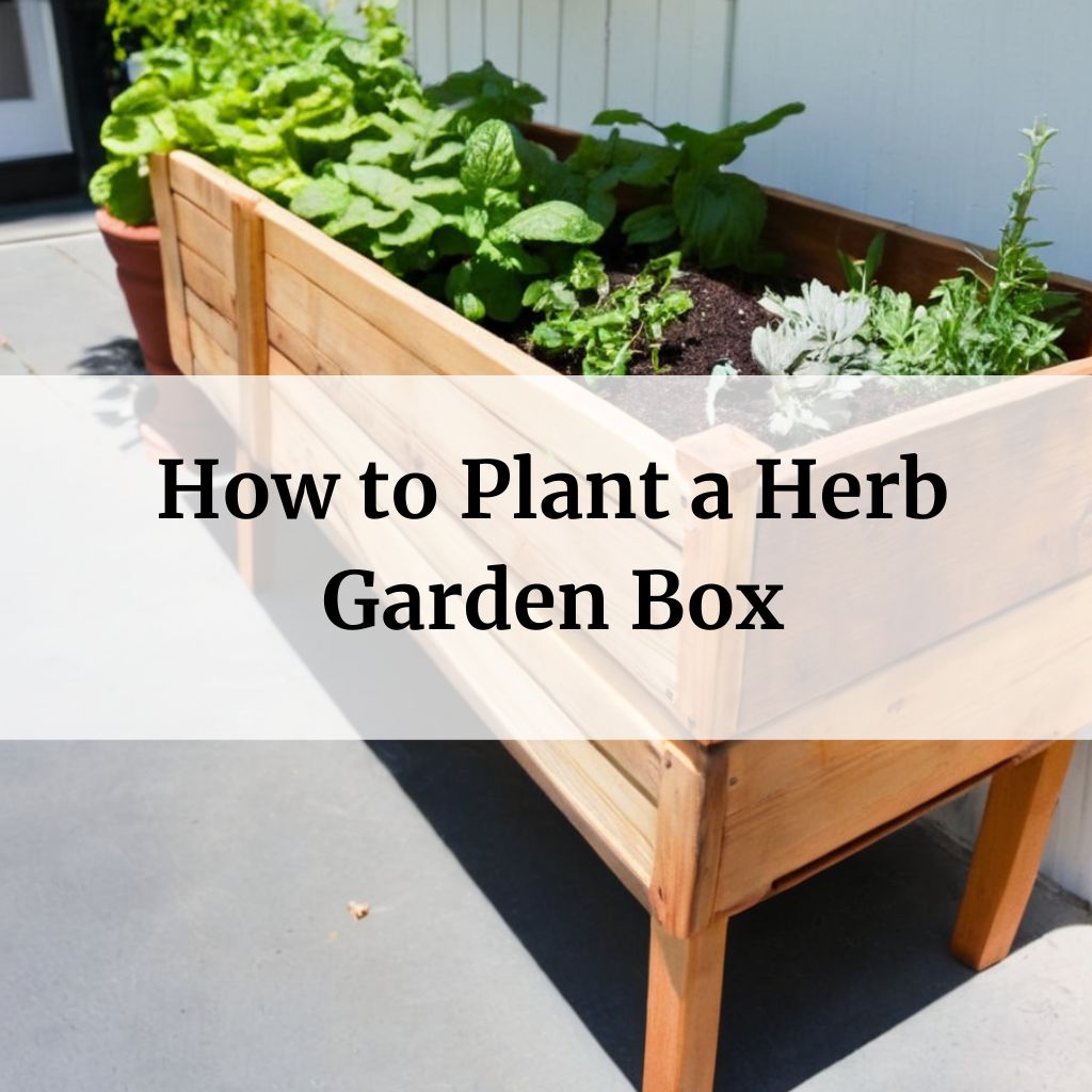 How to plant a herb garden box