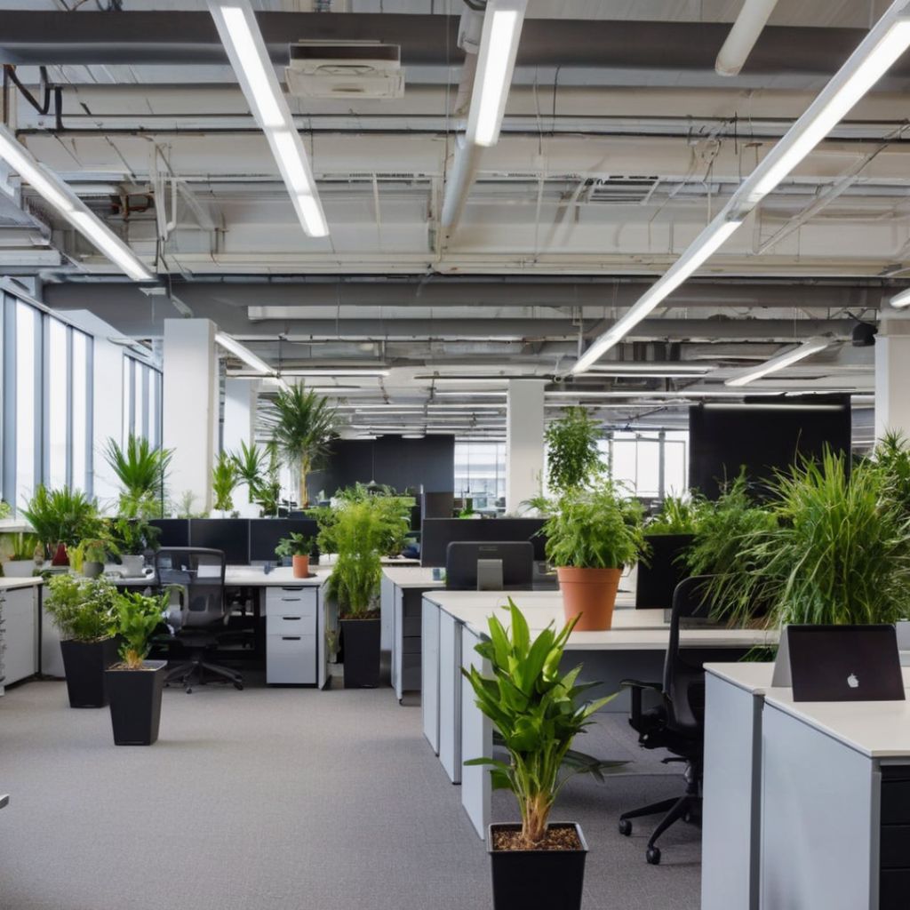 plants in the office