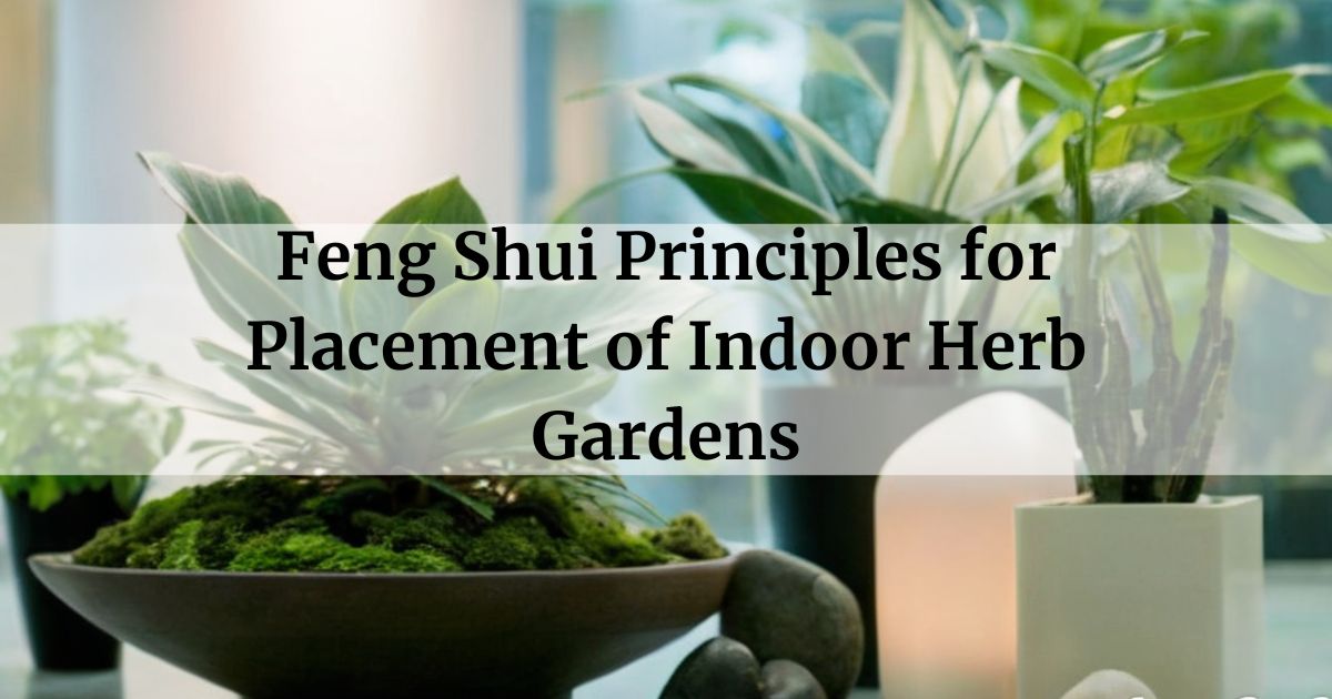 Feng Shui Principles for Placement of Indoor Herb Gardens