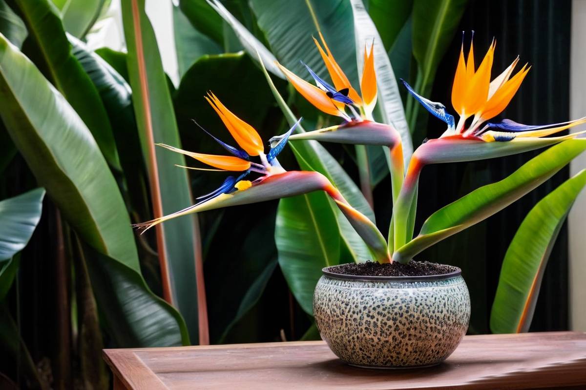 Strelitzia plant