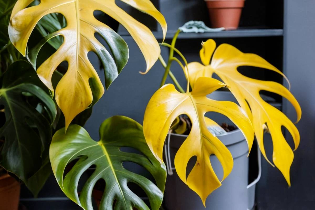 Philodendron leaves yellowing