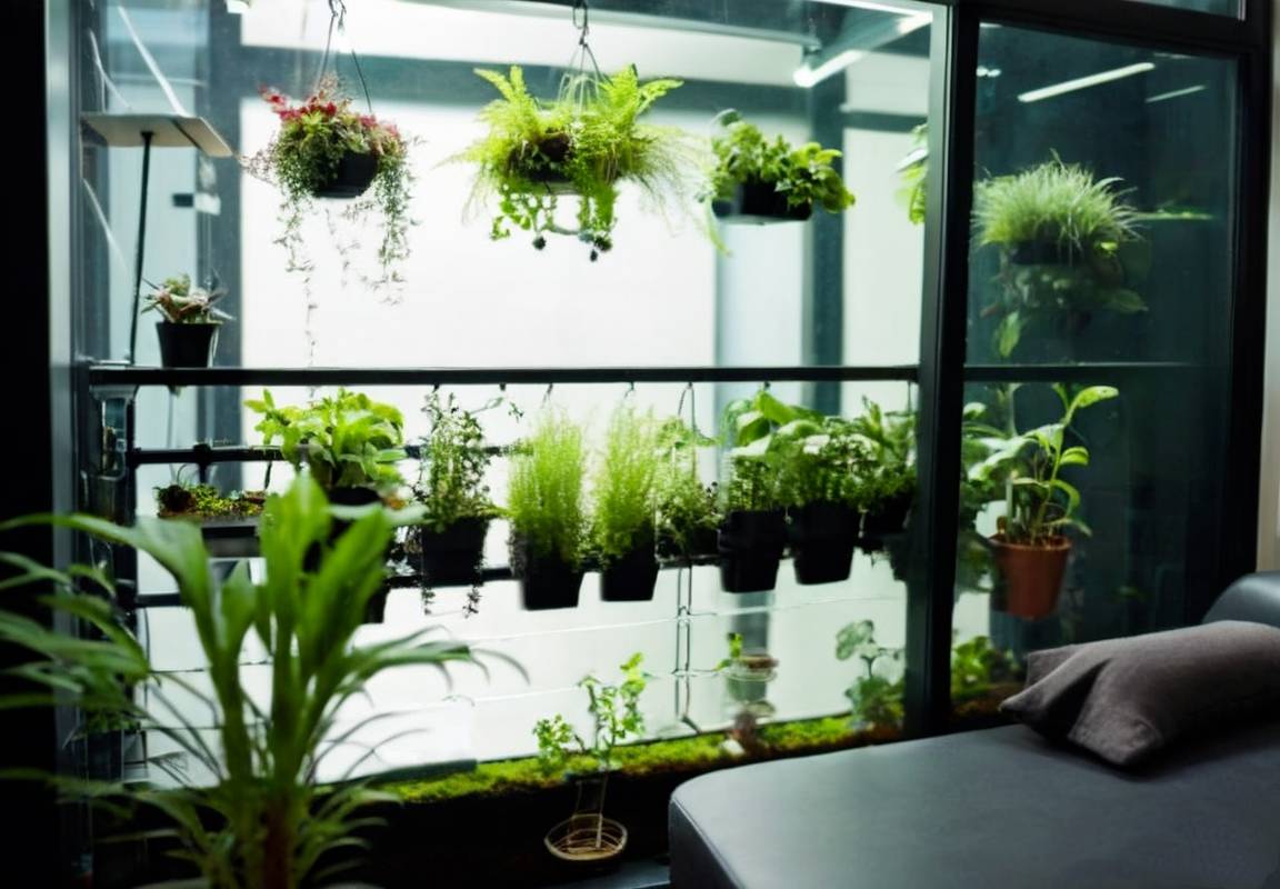 A DIY vertical indoor garden