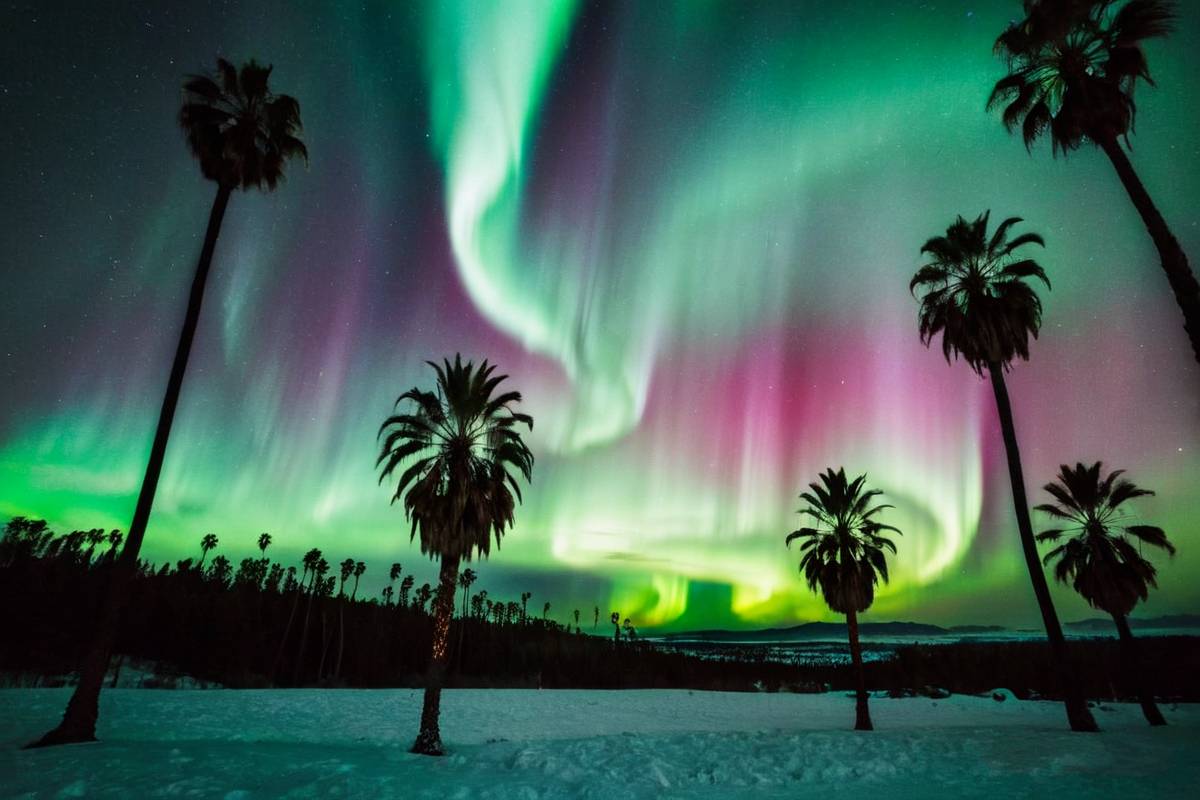 Northern Lights over California