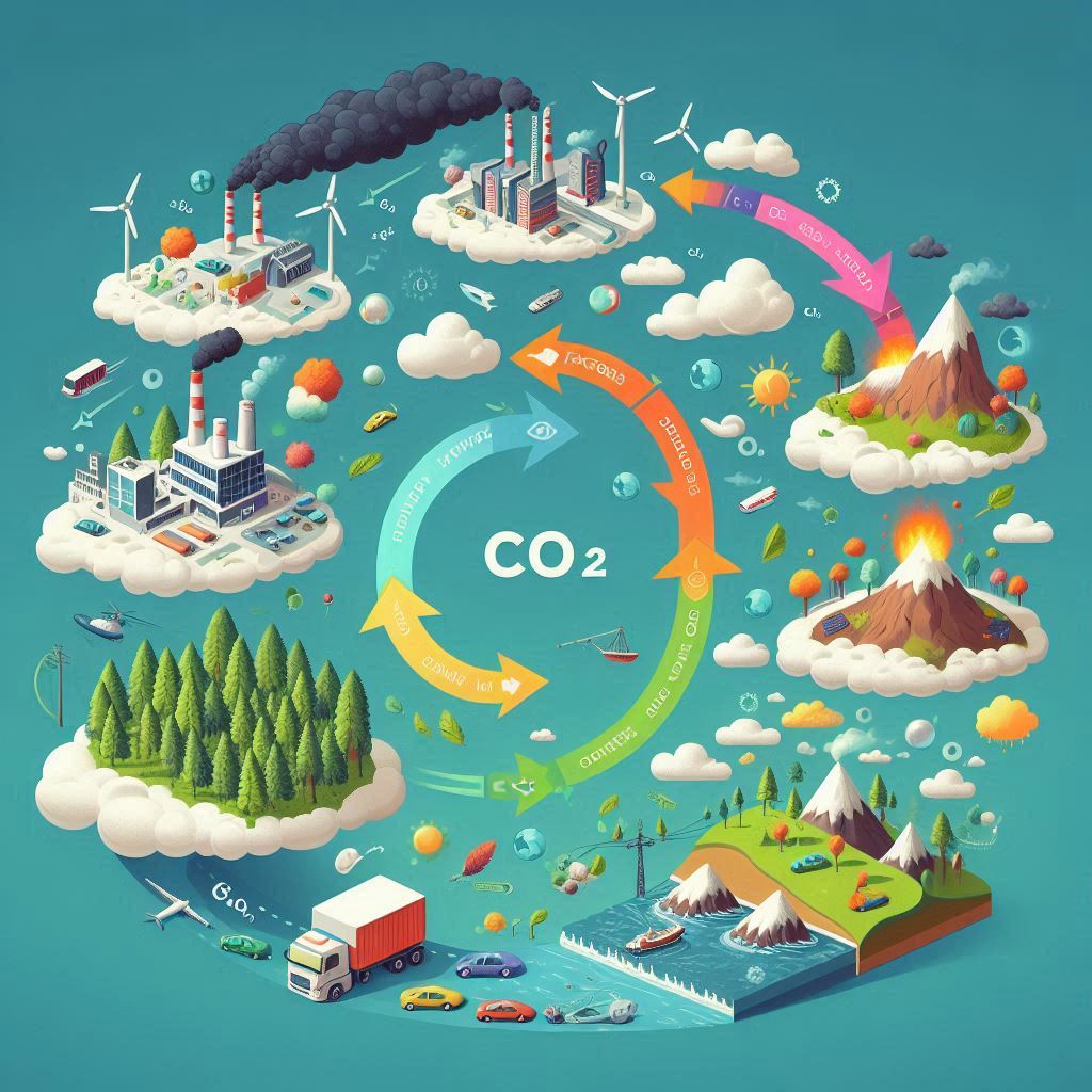 CO2 life cycle infographic