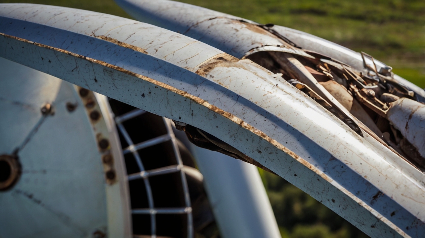 broken wind turbine blade