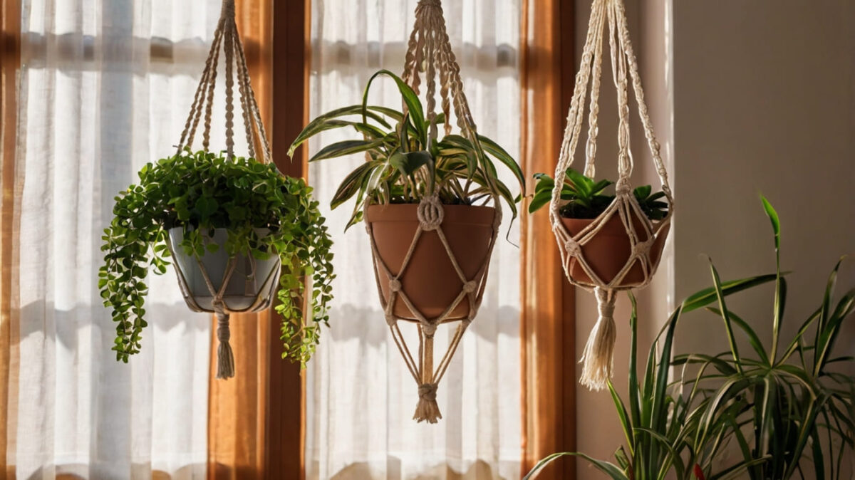 houseplants macram hangers