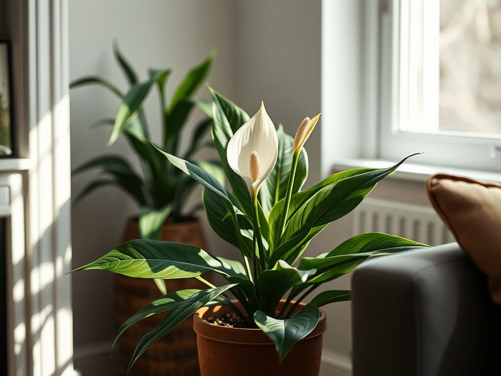 peace lily low light