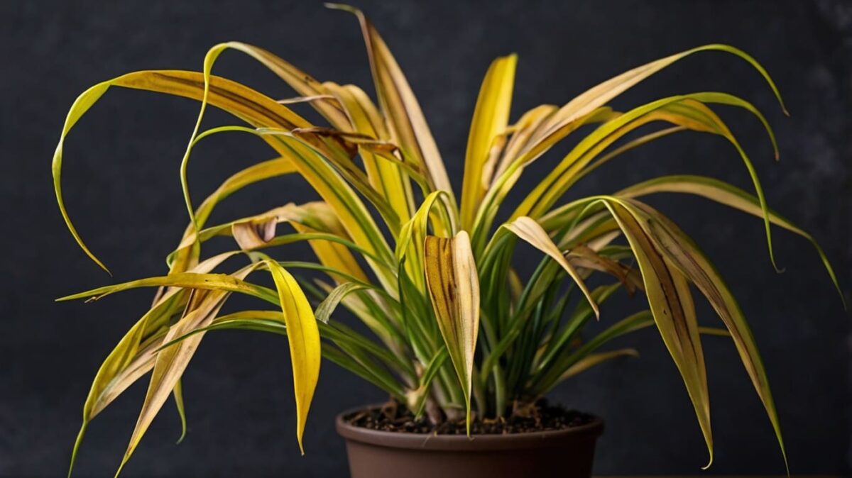 spider plant with Fluoride toxicity