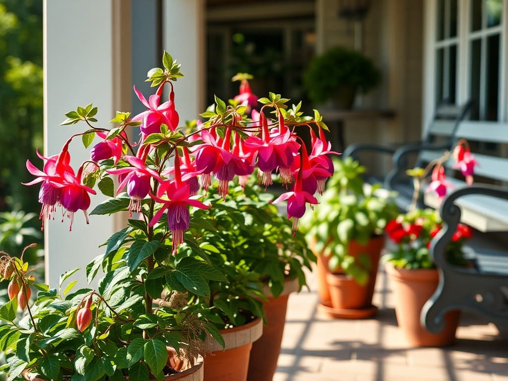 Fuchsia on porch