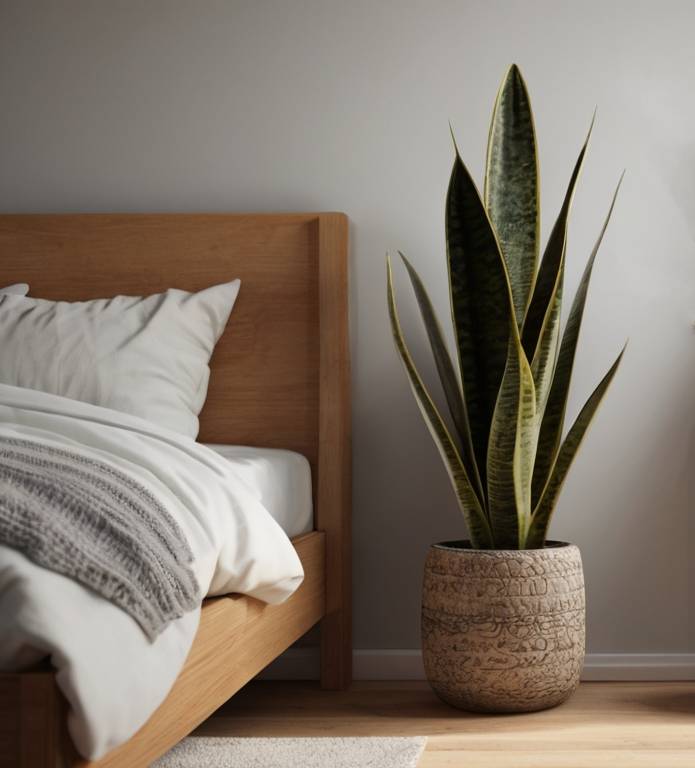 Snake Plant bedroom