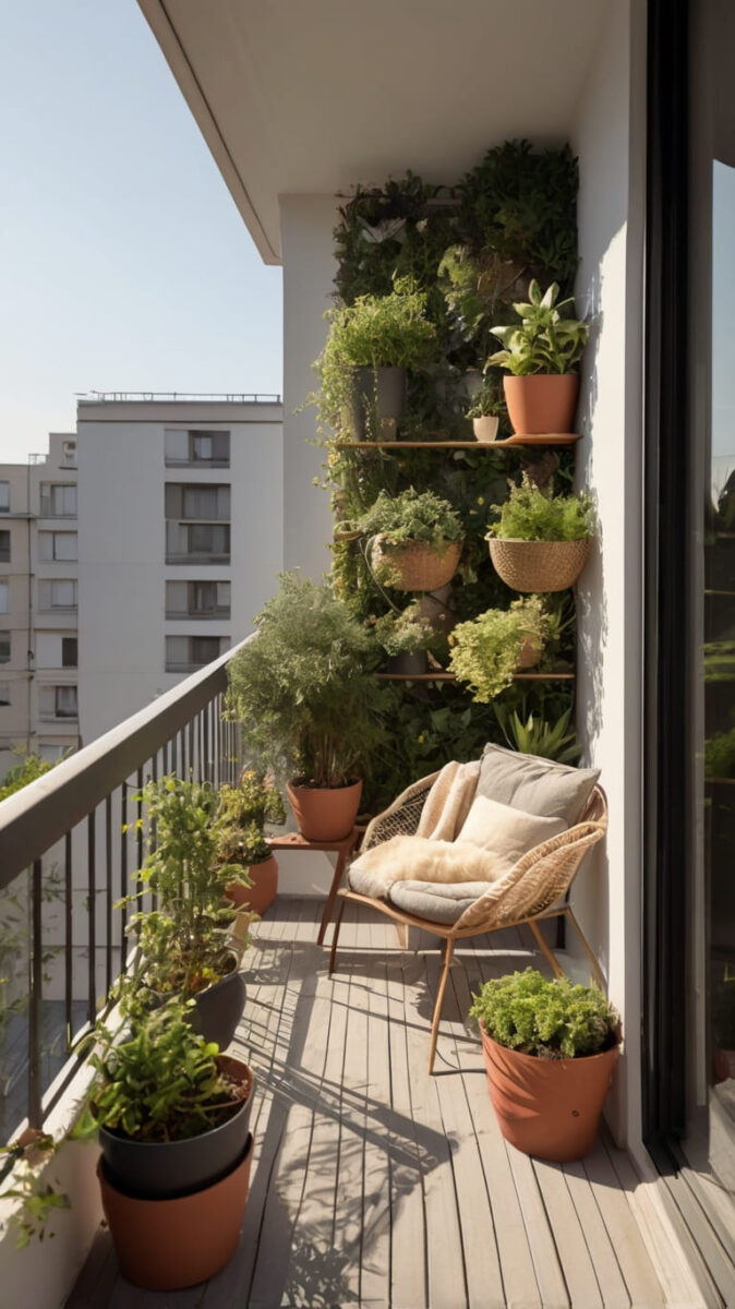 Apartment Balcony garden vertical space