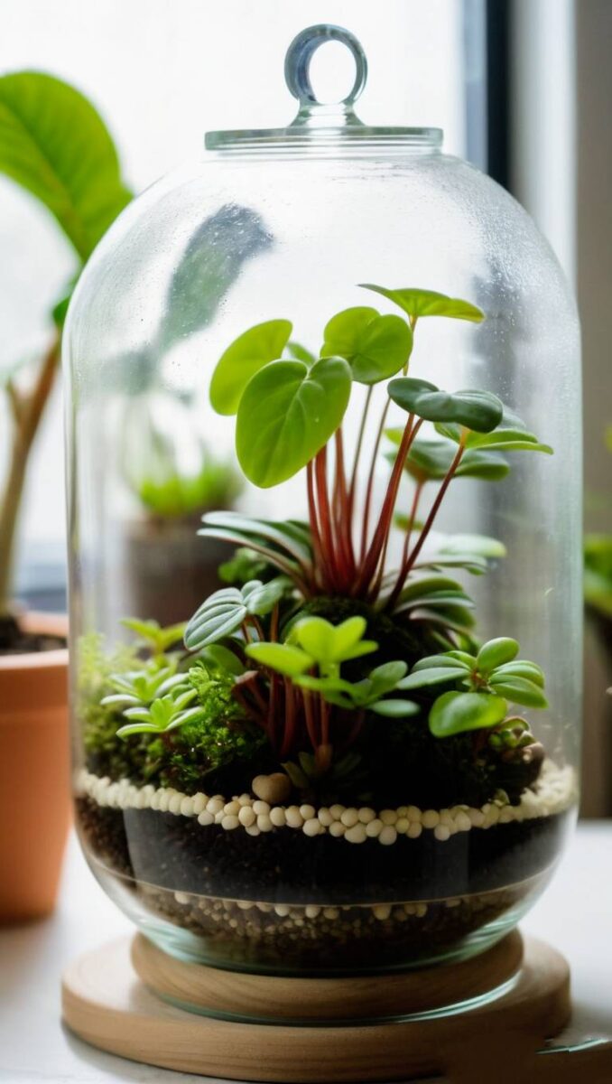 Peperomia Verticillata in glass