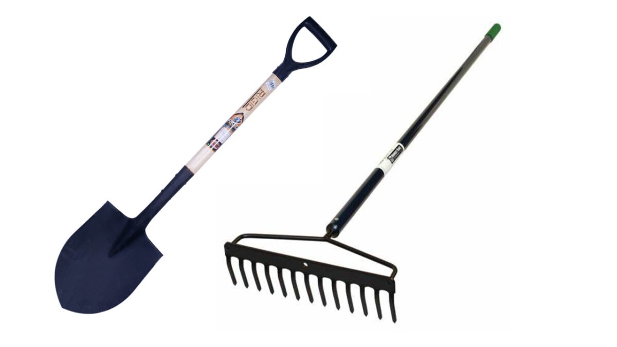 shovel and rake