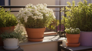 small Apartment Balcony Garden with Jasmin