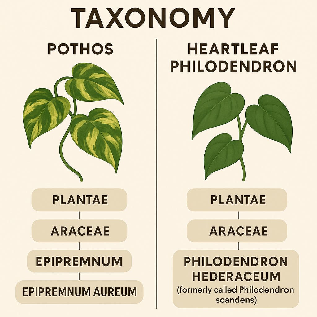 pothos vs Philodendron