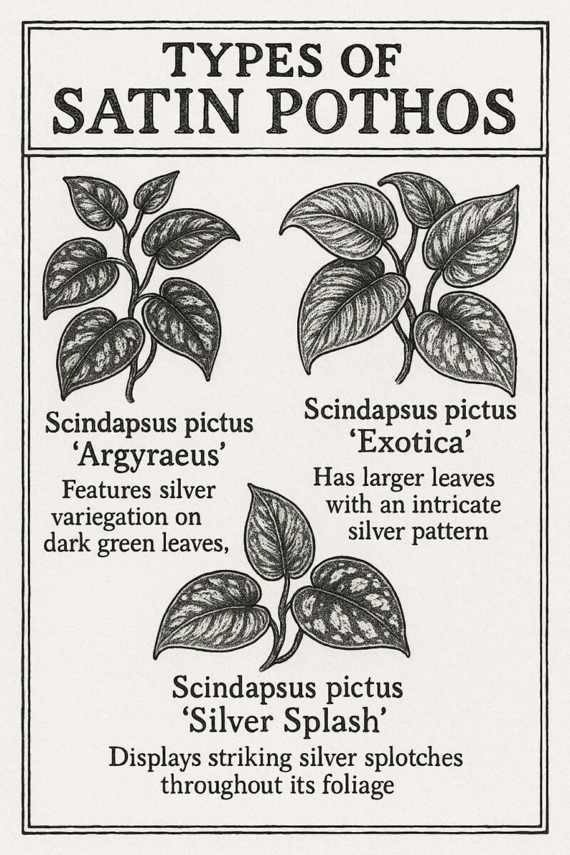 satin pothos info graphic